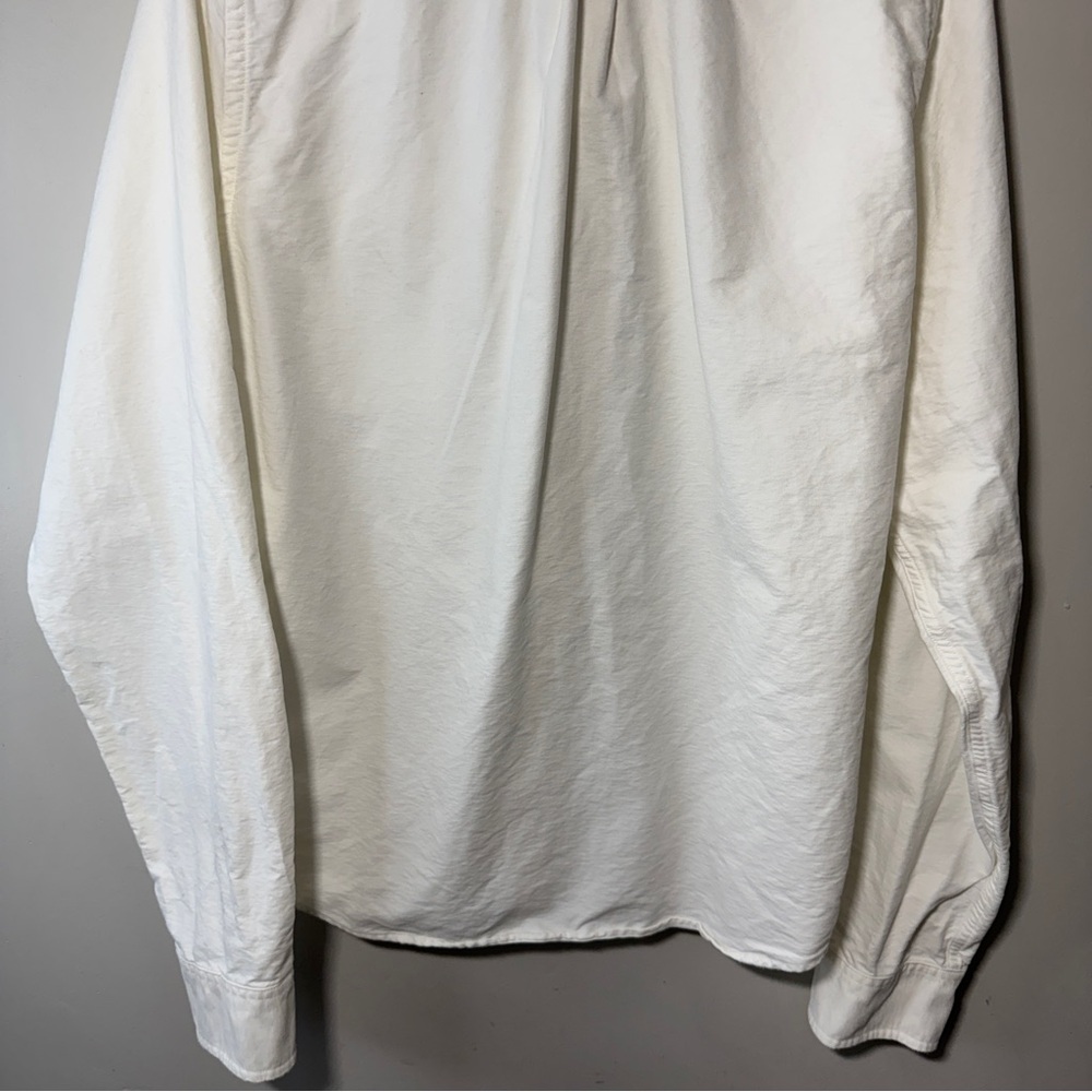 Abercrombie & Fitch White Button Up Shirt Size XXL 100% Cotton - Picture 7 of 9